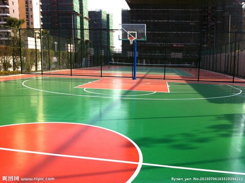 热销硅pu球场 网球场 篮球场和羽毛球场地胶 南昌做篮球场的厂家